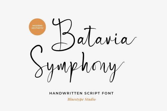 Batavia Symphony Font Review: Modern Script for Branding