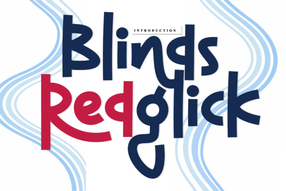 Blinds Redglick Font for Editorial Design