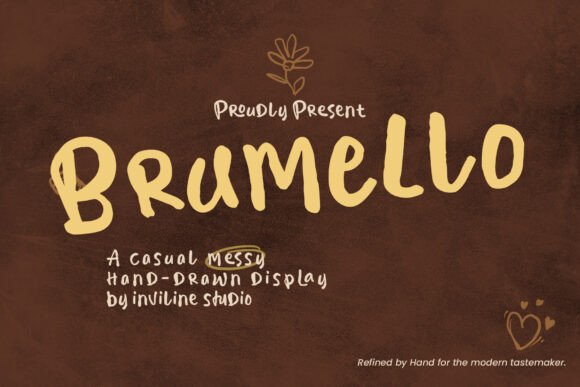Brumello Font: Artisan Serif for Handmade Labels