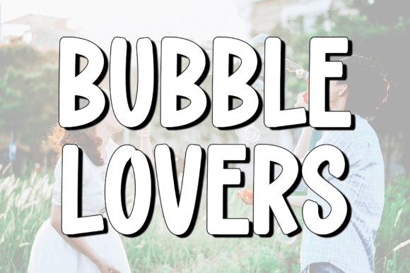 Bubble Lovers Font: Elegant Script for Handmade Labels