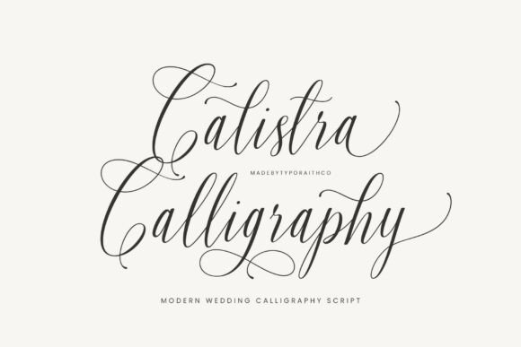 Calistra Calligraphy Font: Elevating Small Business Branding