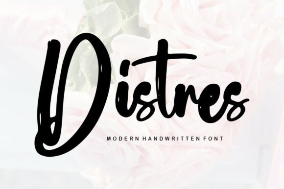 Distres Font: A Handwritten Typeface for Editorial Warmth