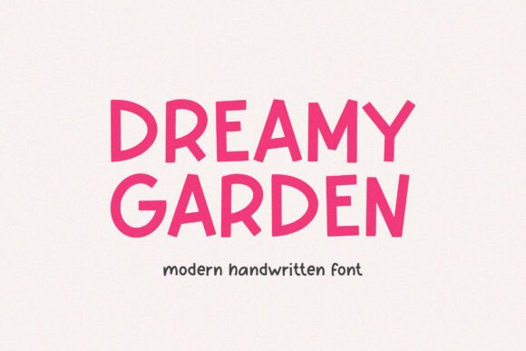 Dreamy Garden Font for Editorial Design