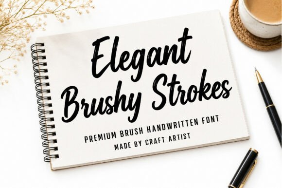 Elegant Brushy Strokes Font for Modern Web Design