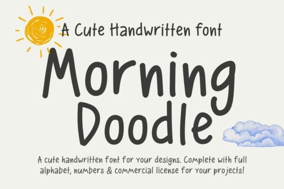 Morning Doodle Font: Playful Type for Digital Campaigns