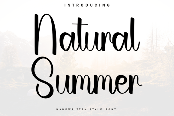 Natural Summer Font for Editorial Design