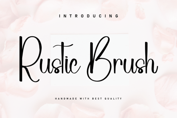 Rustic Brush Font: A Handwritten Typeface for Editorial Design