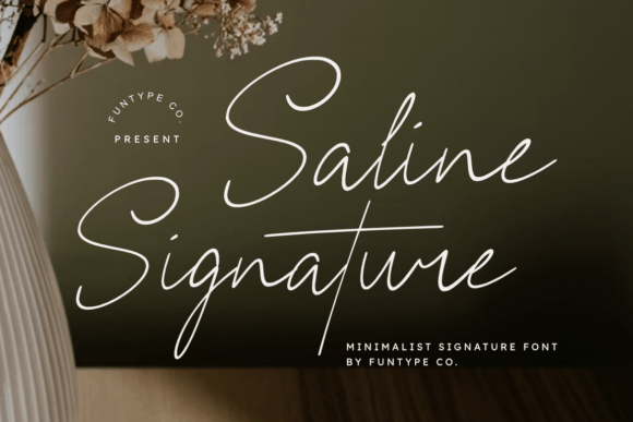 Saline Signature Font for Impactful Marketing