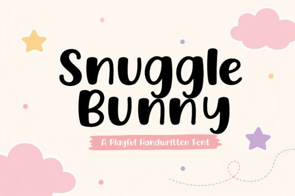 Snuggle Bunny Font: Warm Handwritten Style for Business