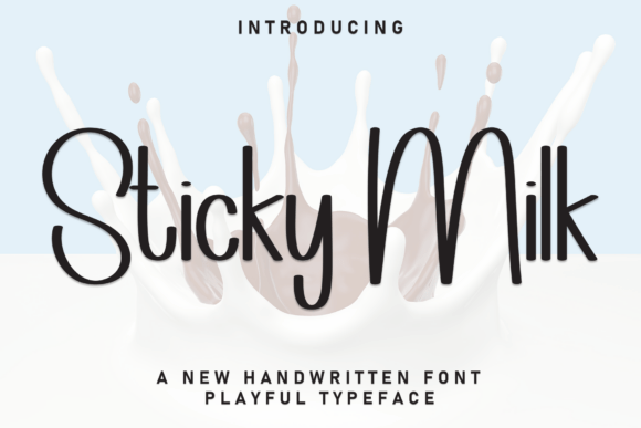 Sticky Milk Font Review for Web Design