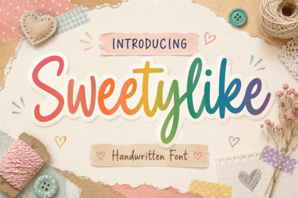 Sweetylike Font: Charming Script for Handmade Products