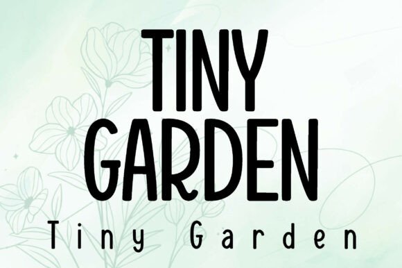 Tiny Garden Font: A Whimsical Typeface for Editorial Design