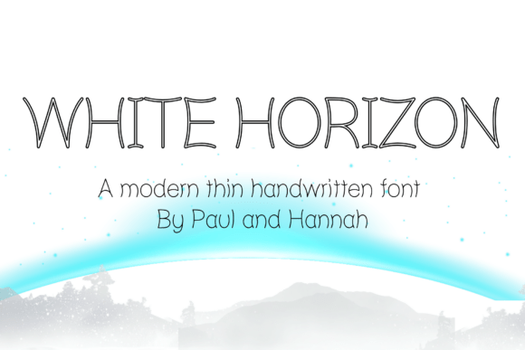 White Horizon Font: Modern Handwritten Style for Digital Campaigns